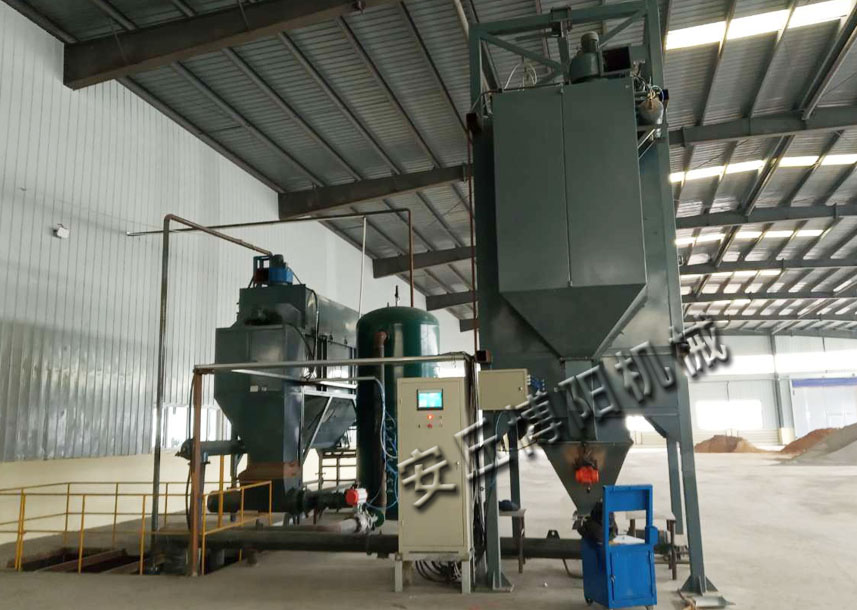 石灰石粉噸袋（dài）拆包機是如何工作（zuò）的？