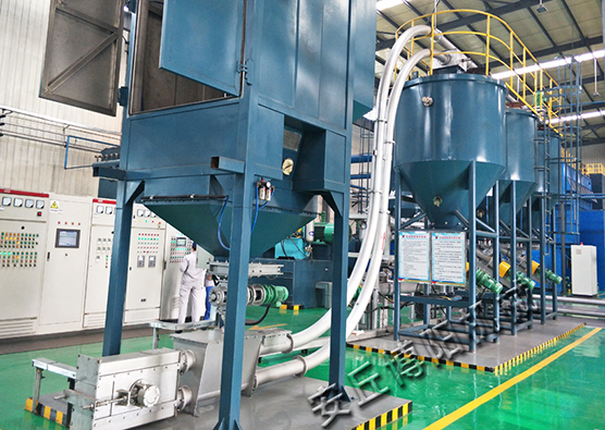 設備改進更換（huàn）鈣粉噸袋拆包機給生產（chǎn）帶來的改變有哪些