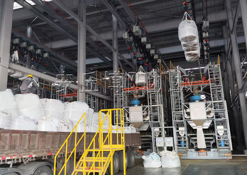 磷銨全自（zì）動噸袋（dài）破袋機 1噸粉料全自（zì）動噸袋拆（chāi）袋機廠家（jiā）