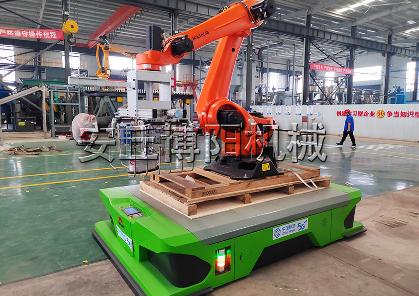 安丘博陽機械袋料全自動搬運碼垛機特點是（shì）什麽？