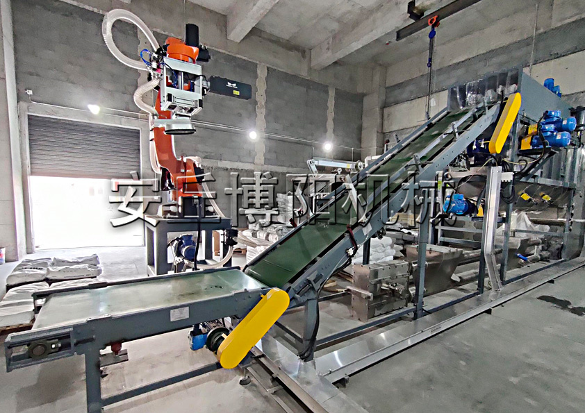 石粉自動拆包機（jī）器人是如何輕鬆地工作的?