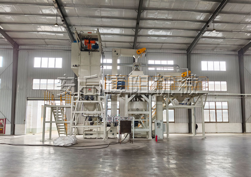 錳粉噸袋拆袋機無揚塵 山東粉料噸包拆包卸料機客戶現場（chǎng）